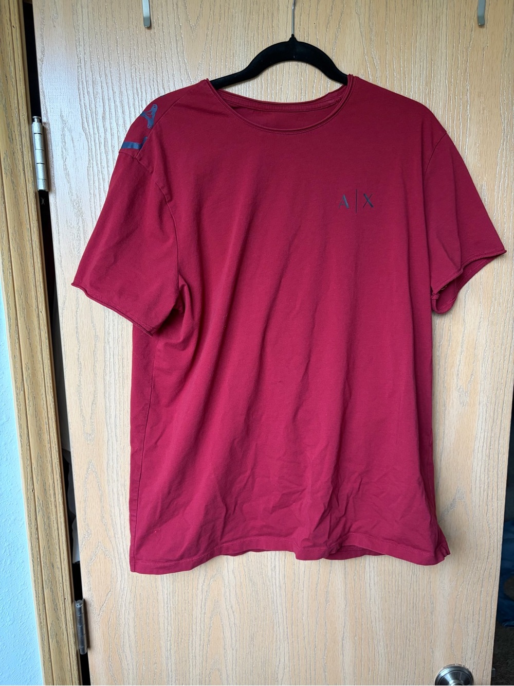 A/X Armani Exchange Men's Red Crew Neck T-Shirt XL